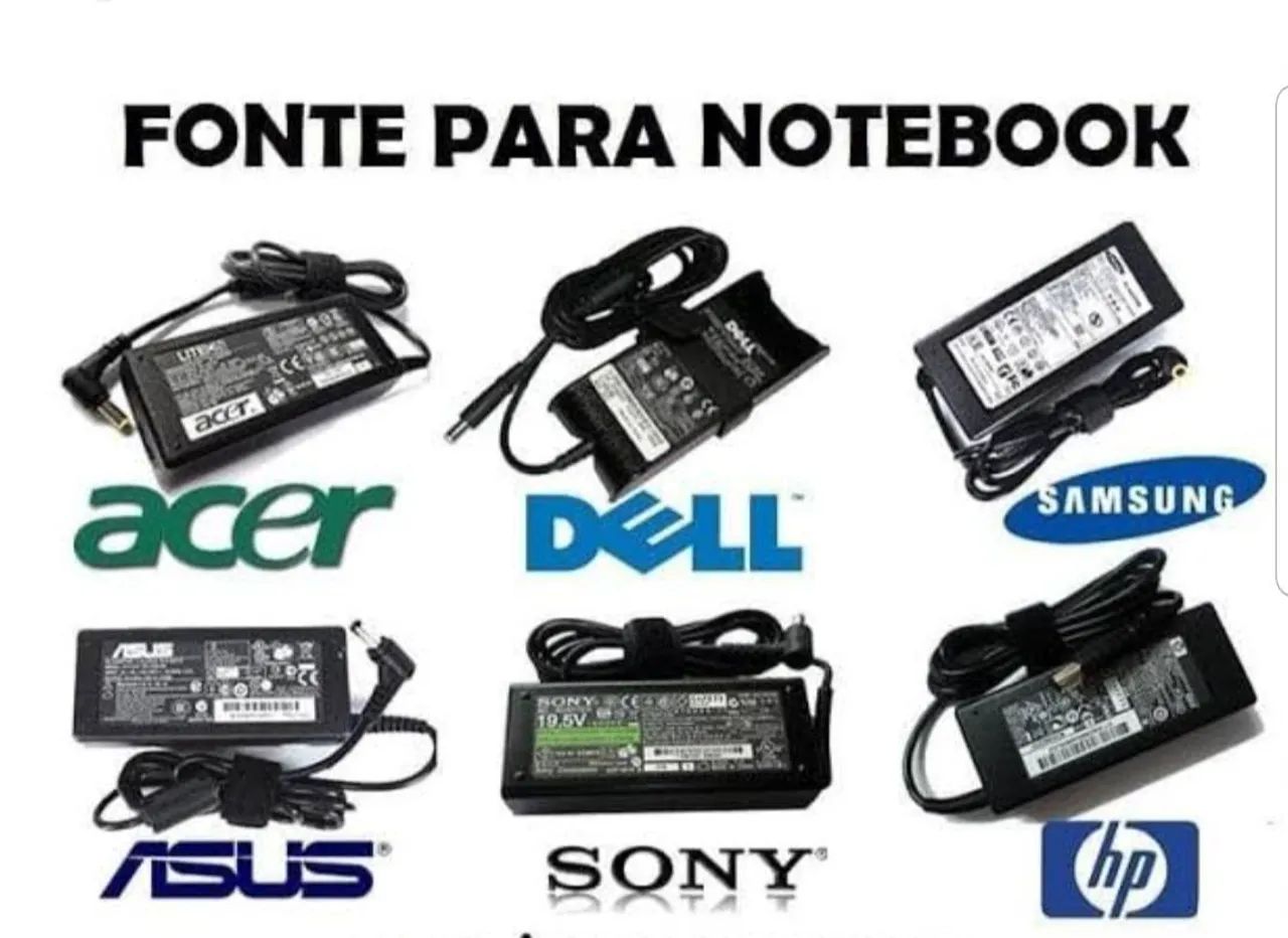Fonte  carregador pra notebook (entrega)