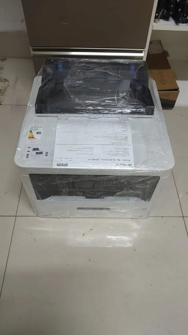 LOTE COM 55 IMPRESSORAS EPSON WORKFORCE M5299 USADAS, REVISADAS BAIXOS CONTADORES 