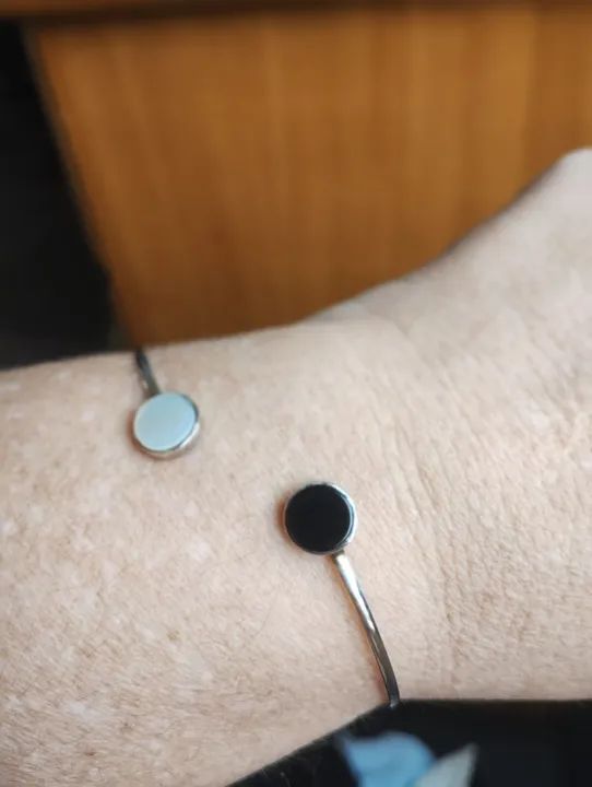 Pulseira NOVA Prata 925 e Ônix  - Foto 3