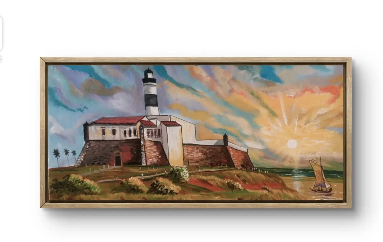 Quadro Pintura Farol - Decoração de Ambiente