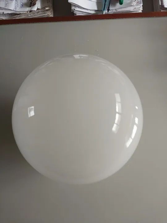 CÚPULA de vidro Branco Antigo. Excelente Estado.  - Foto 2