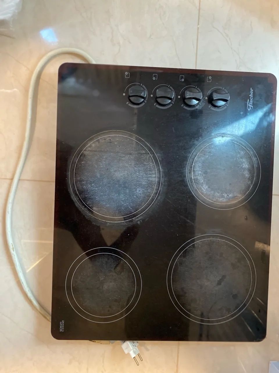 Cooktop Elétrico Fischer 4 Bocas - Vidro Temperado