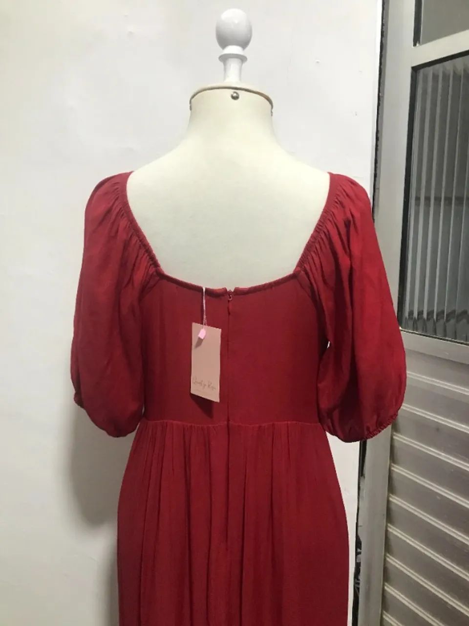 Vestido Longo Vermelho Elegante - Foto 5