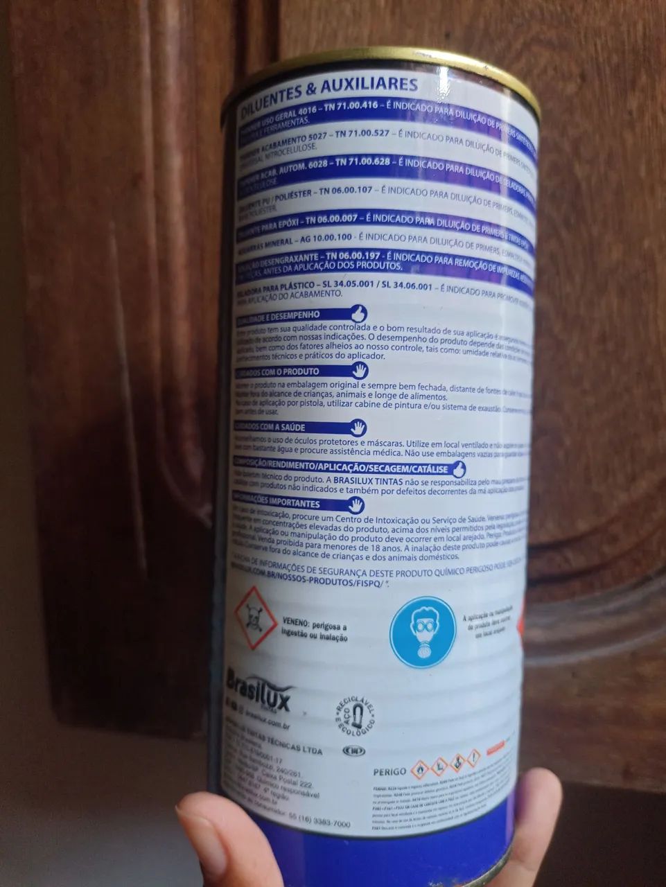 Thinner Diluente Multiuso 5027 Brasilux 900ml  - Foto 3