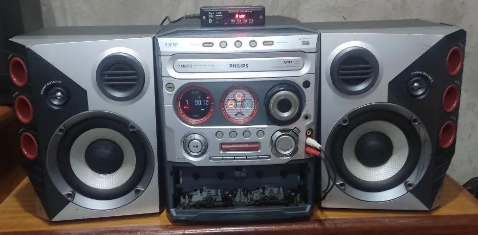 mini system philips MC m570/22 + adaptador micro SD/USB bluetooh