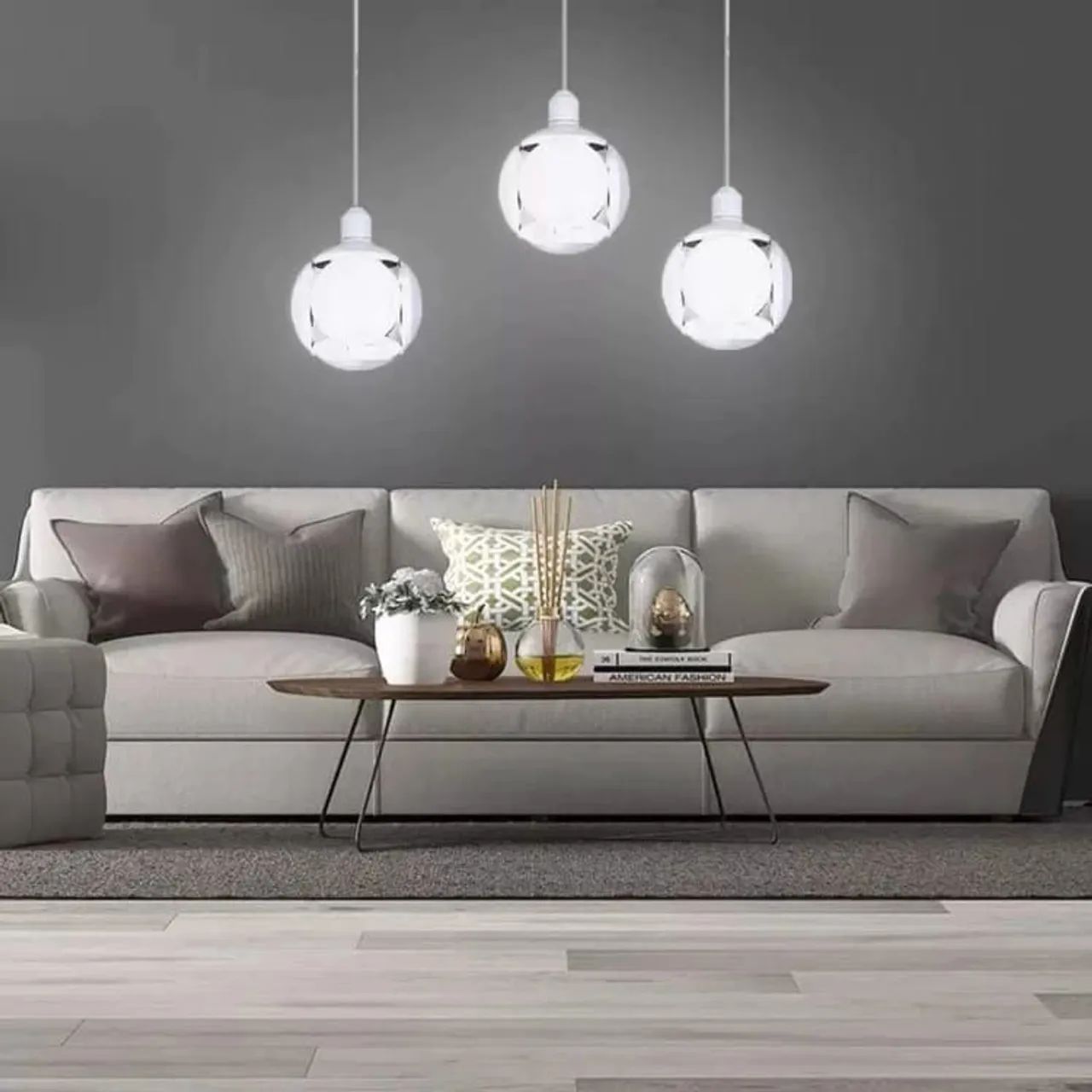 Luminária LED 5 Cabeças Giratória - Iluminação Moderna - Foto 4