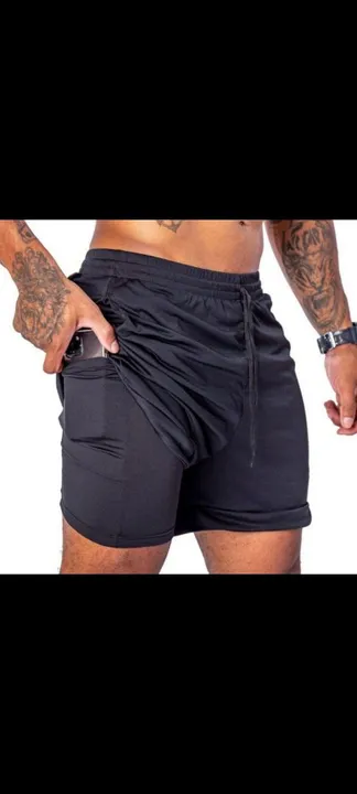 Shorts de corrida com bolso para celular