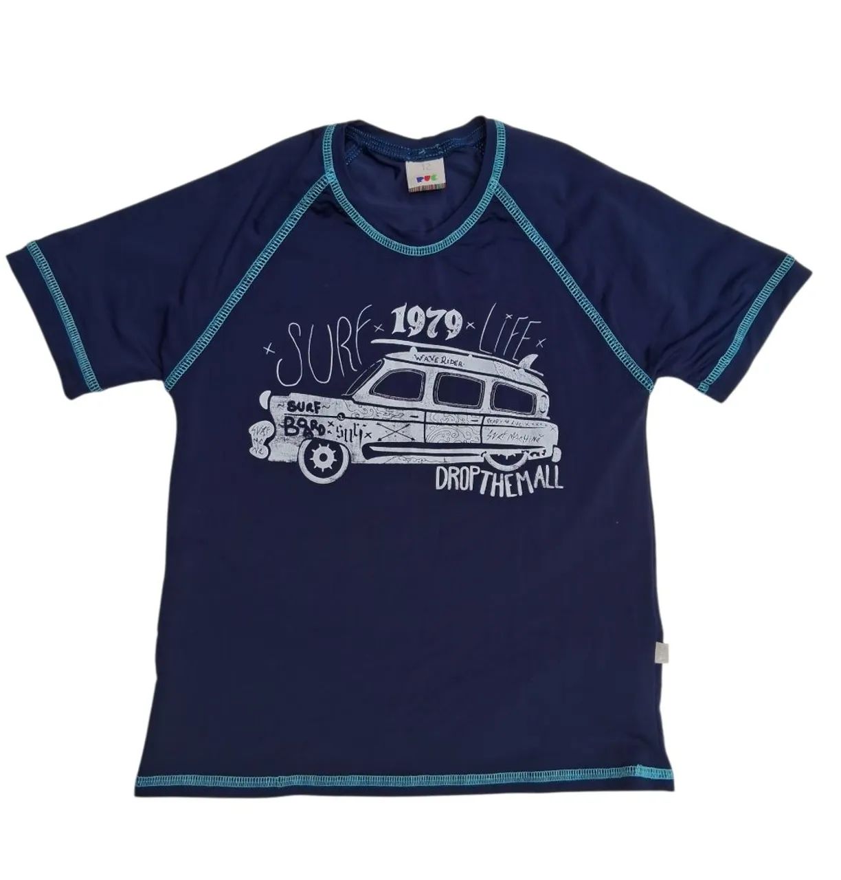 Camiseta de praia para meninos de 10 anos