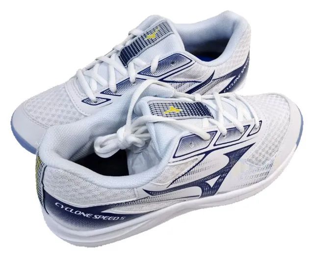 Tenis Mizuno Cyclone Speed 5 Quadras bco/azl - Foto 4