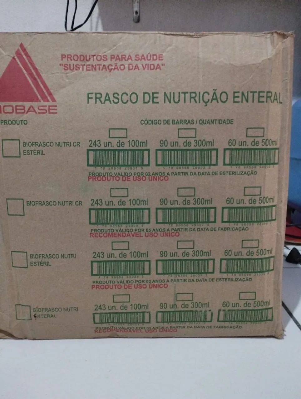 Caixa de frasco dieta emteral - Foto 2