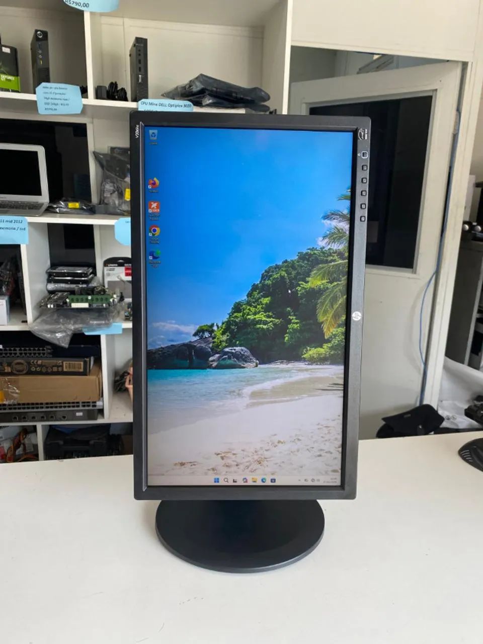 monitor 20 polegadas articulado hp led/vga/DVI/ perfeito com garantia e nf - Foto 3