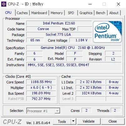 Processador Intel Dual Core E2160 Lga775 - Foto 2