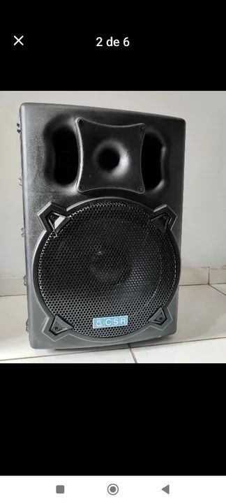 Caixa Ativa Amplificada CRS 15" 4000A  USB , Som Profissional 