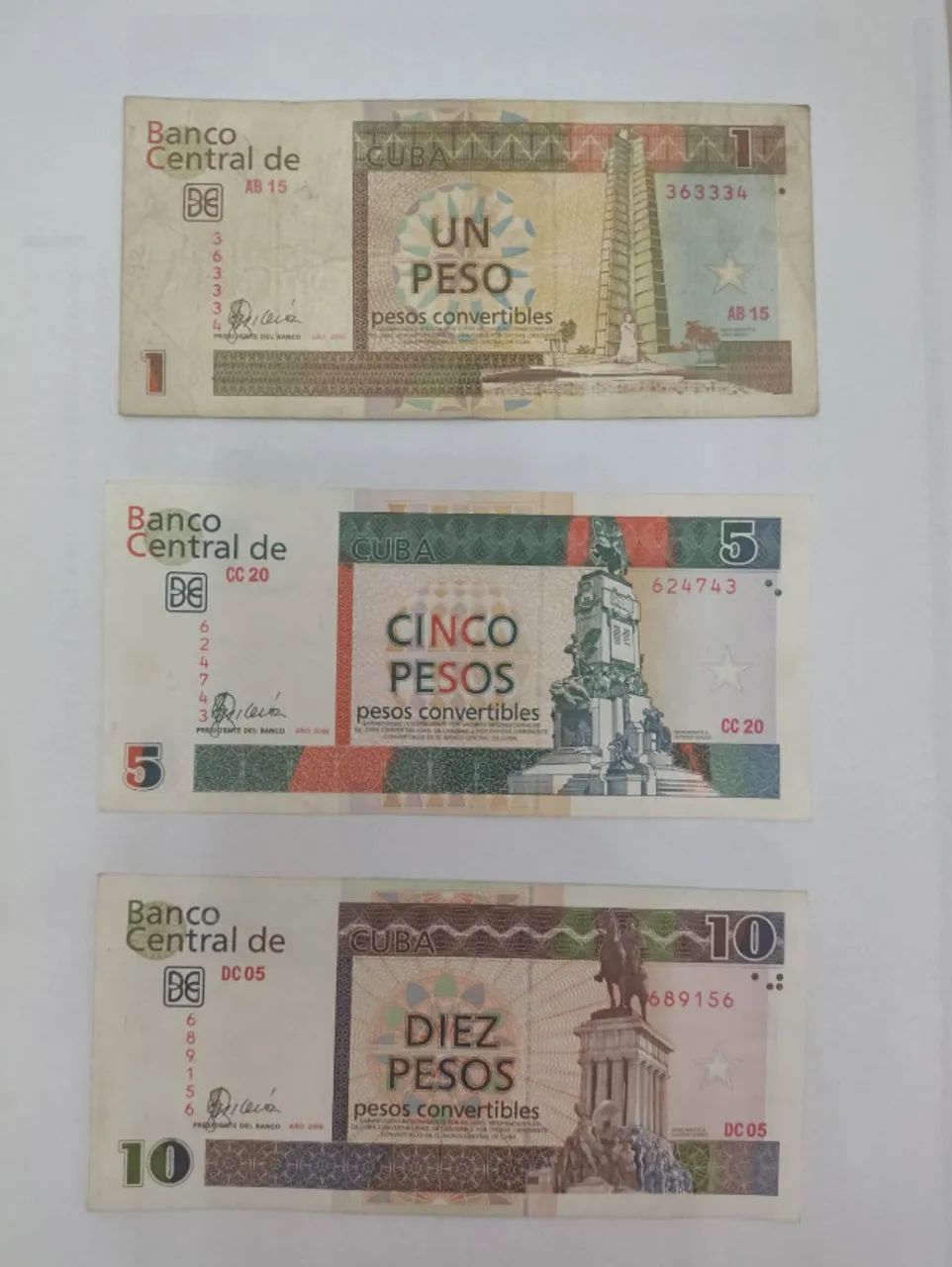 Cédulas Cuba - Pesos Convertibles