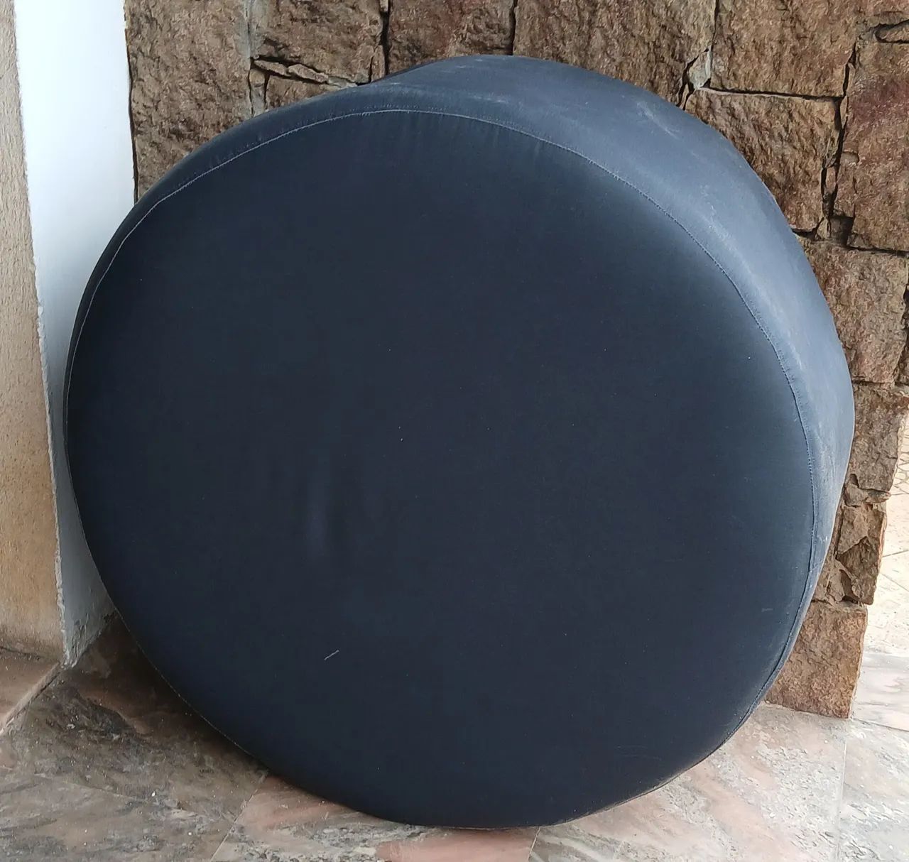 Navy Blue Large Pouf.64717834964611122