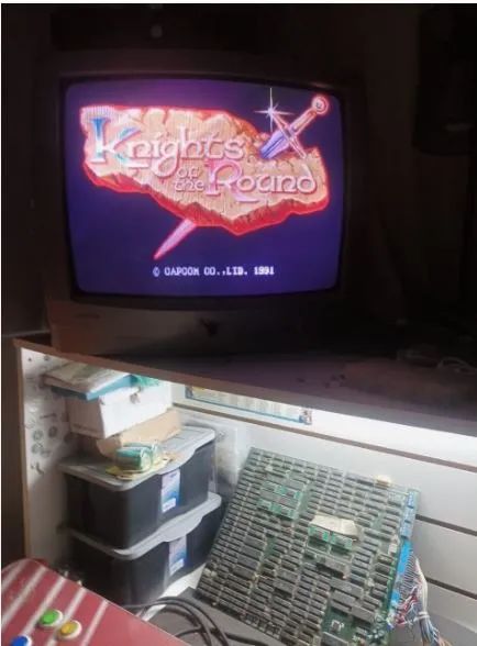 Placa fliperama  Rei arthur Knight of the round capcom  cps1