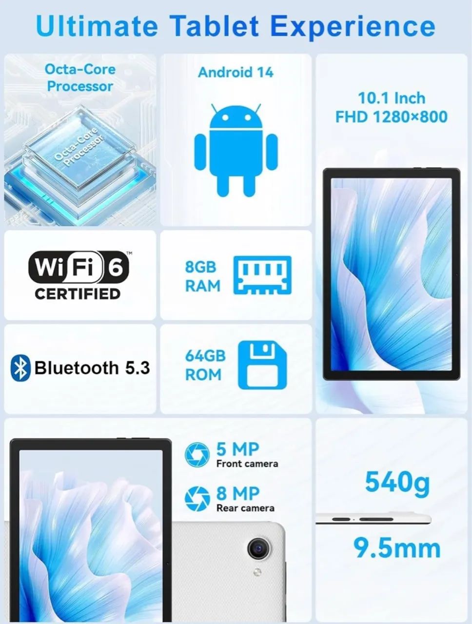 Tablet Android Tablet 2024 Novo