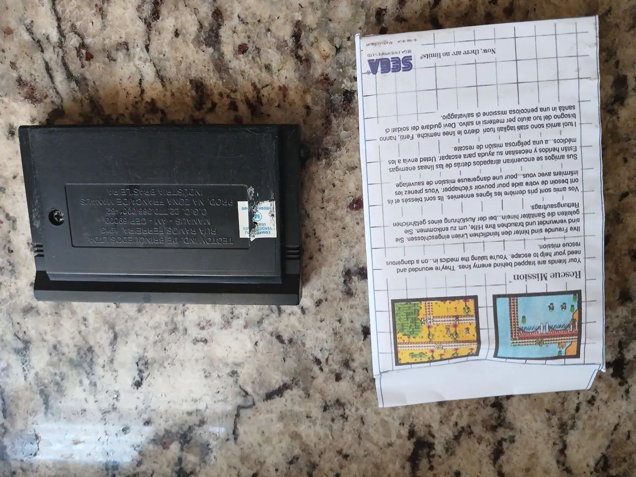 Cartuchos Rescue Mission e Rambo master system - Foto 2