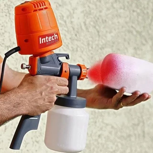 Pistola Pulverizadora Para Pintura HV400 450W Intech Machine - Foto 3