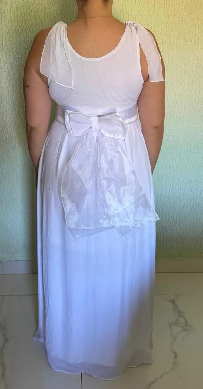Vestido De Noiva Civil - Simples - Foto 3