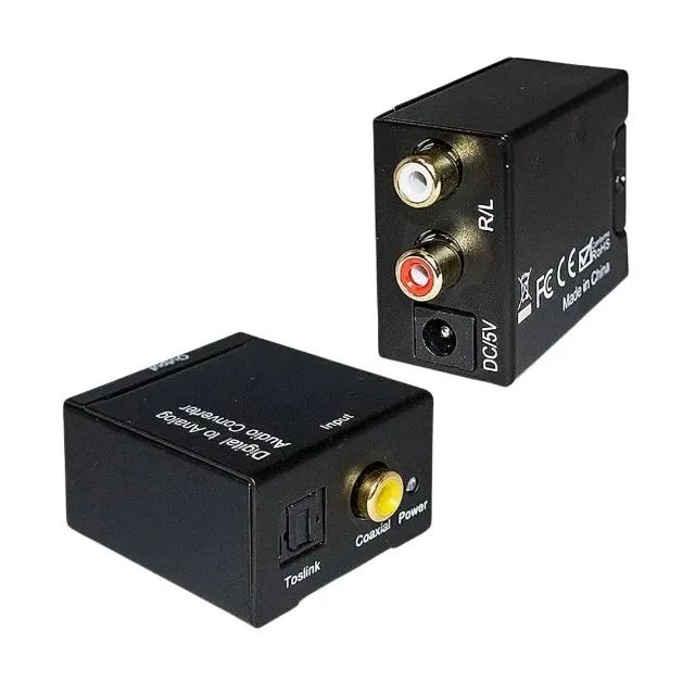Kit Conversor De Áudio Óptico Digital Para Rca P2 - Foto 4