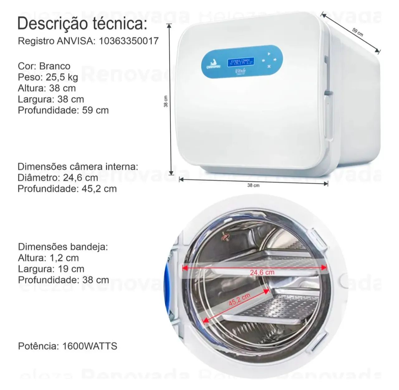 Autoclave Cristofoli 21L bivolt - Foto 5