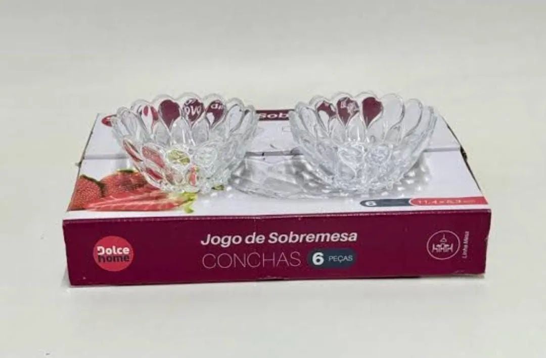 Jogo de Sobremesa Conchas 6 Peças - Dolce Home