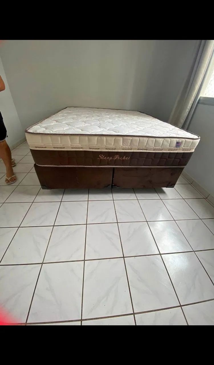 Cama box colchão e base hoje