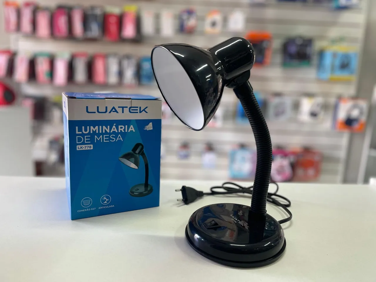 Abajur Luminária de Mesa Articulável