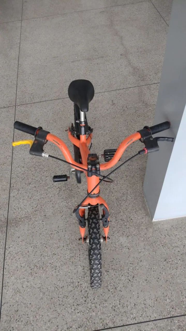 Bicicleta Infantil Laranja aro 16.