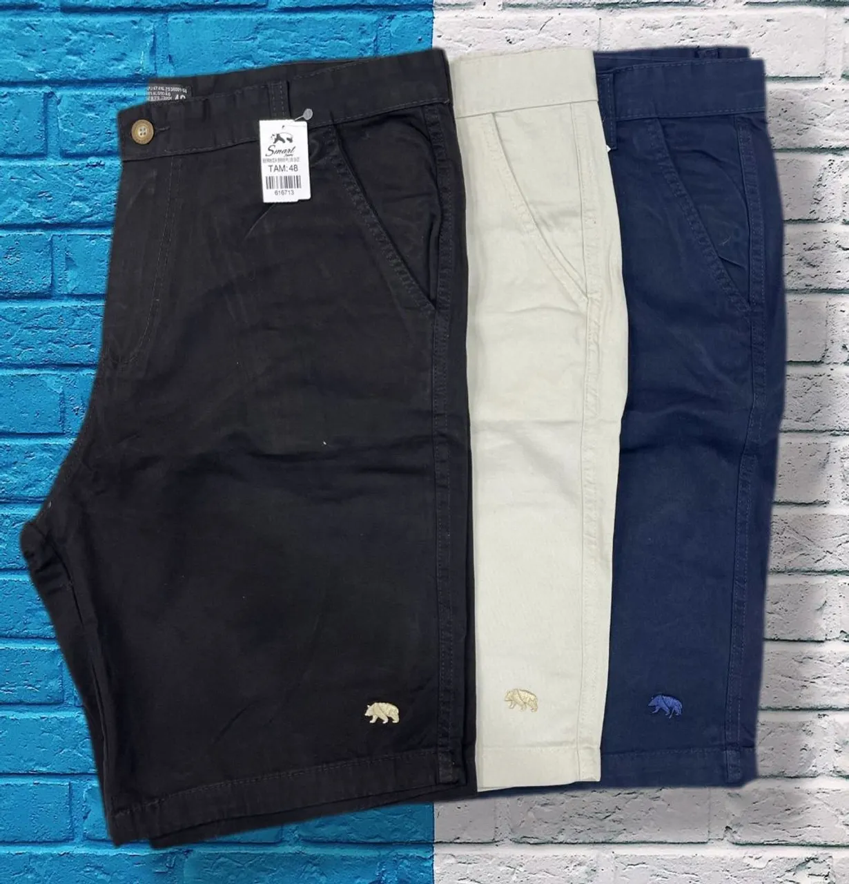 Shorts Masculinos em Algodão - Diversas Cores