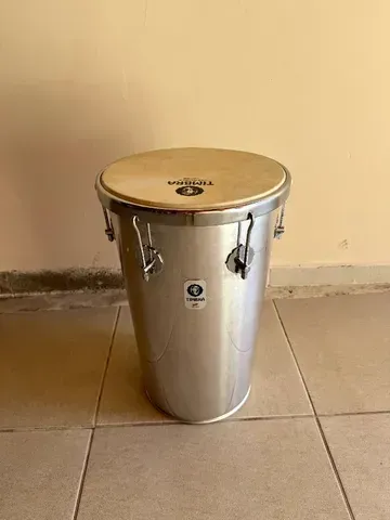 Tan tan Profissional Timbra 12 Pol X 50 Cm De Alumínio Pele Animal