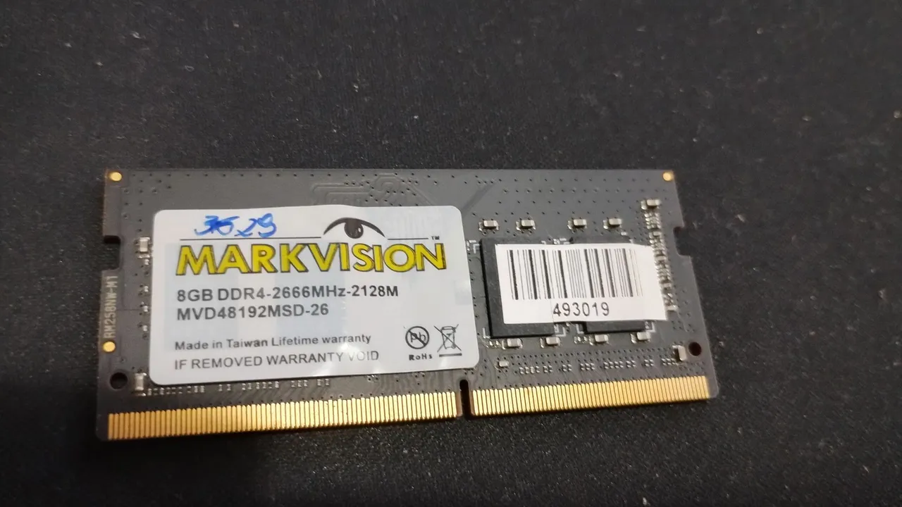 Memória RAM 8GB DDR4 2666MHz MarkVision!
