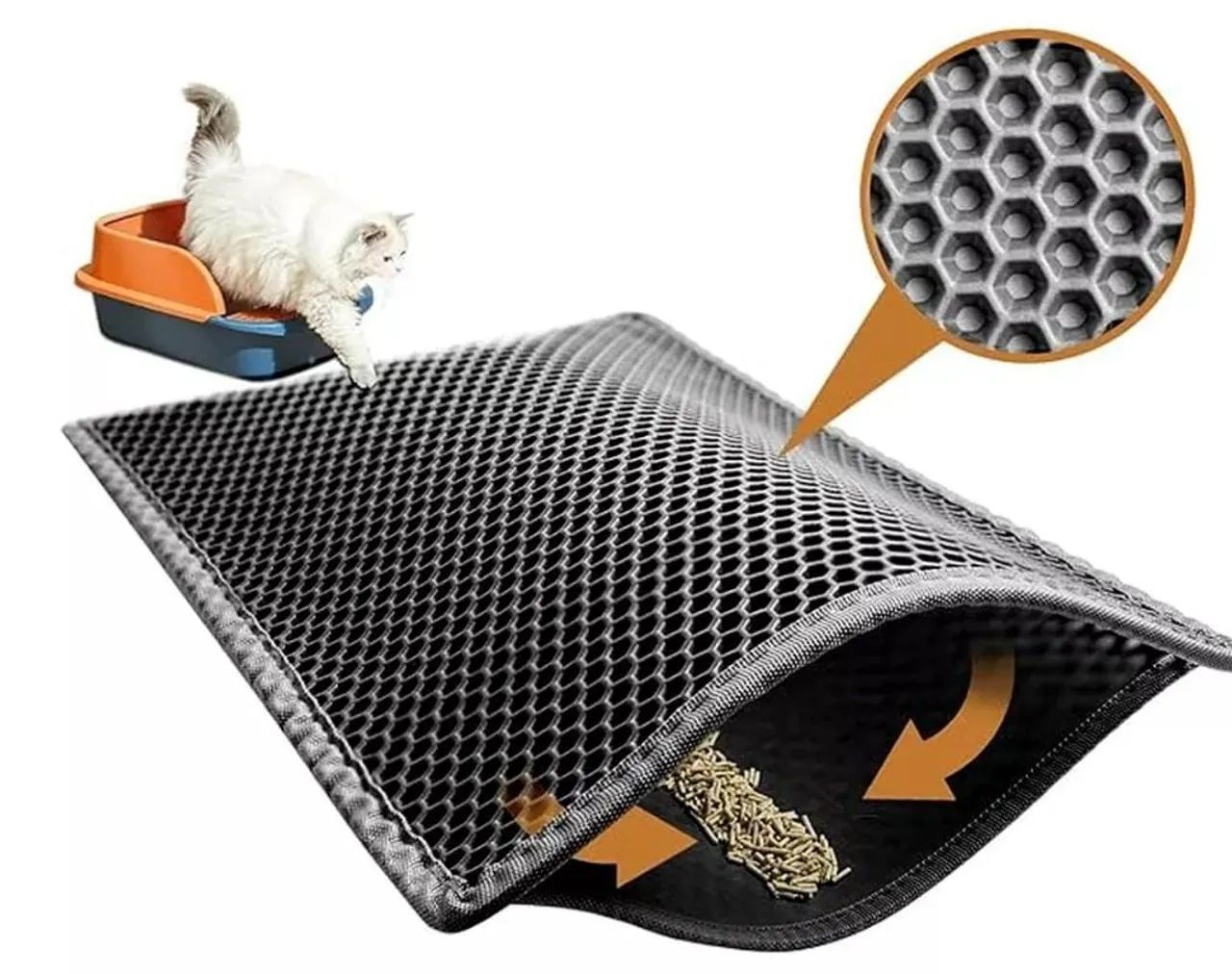 Tapete Higiênico para Gatos - Reduz a Sujeira