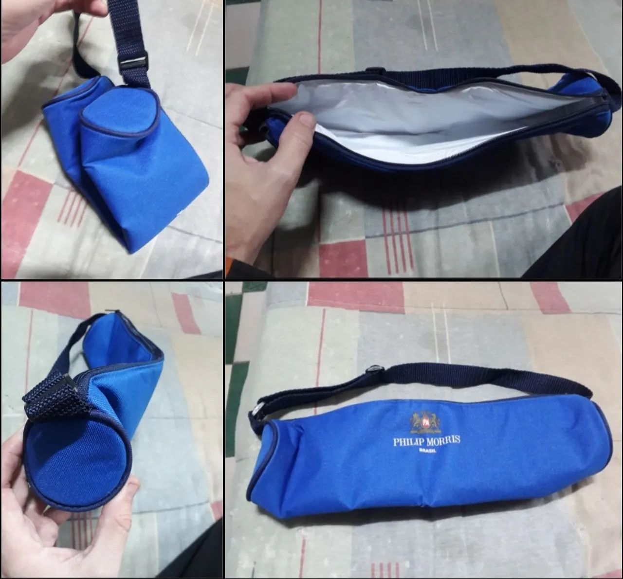Necessaire bolsa térmica comemorativa PHILIP MORRIS BRASIL com alça! (NOVA) 35 cm