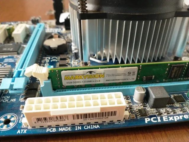 Placa-mãe 1155 Processador Core I3 3240 4gb 1333 Ram Cooler  - Foto 2
