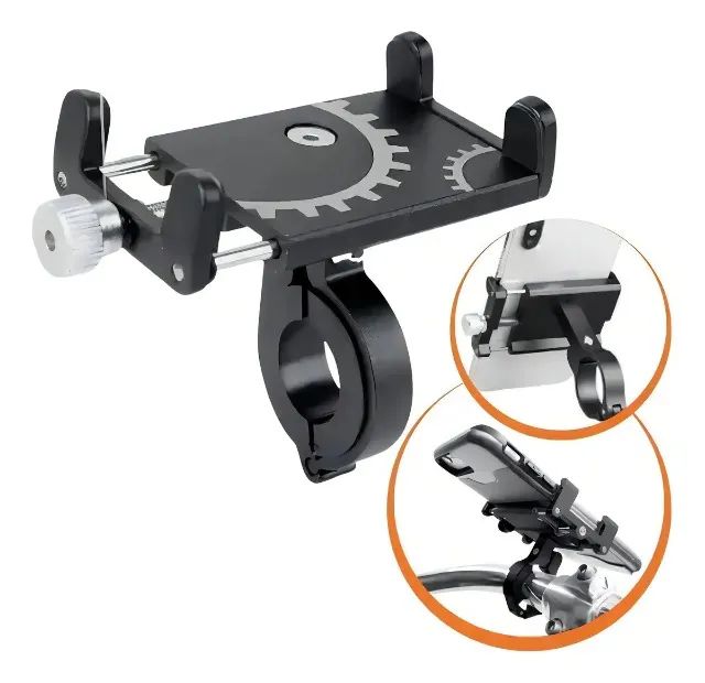 Suporte para Celular de Alumínio Motos e Biciclets 