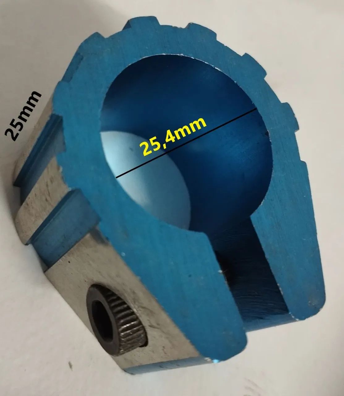 Canote e Abraçadeira Caloi Cross Extra Light Anodizado Azul Novo - Foto 3