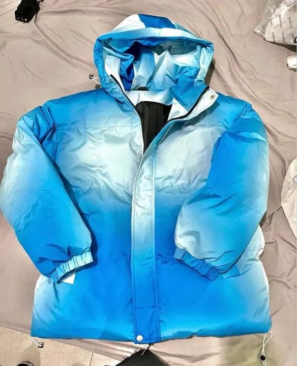 casaco puffer inverno grosso azul unissex bobojaco SHEIN - Foto 3