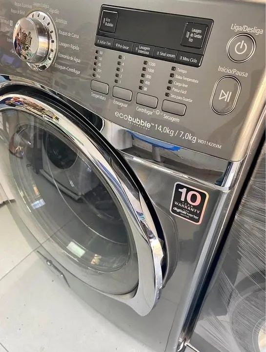 Lava e seca de inox 14 kg - Samsung  - Foto 4
