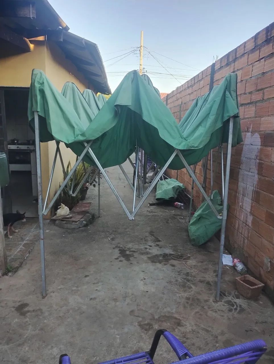 Tenda dobrável para eventos