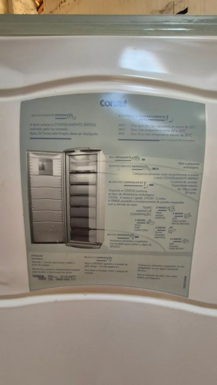 Freezer Consul 110v 231L vertical - Foto 3