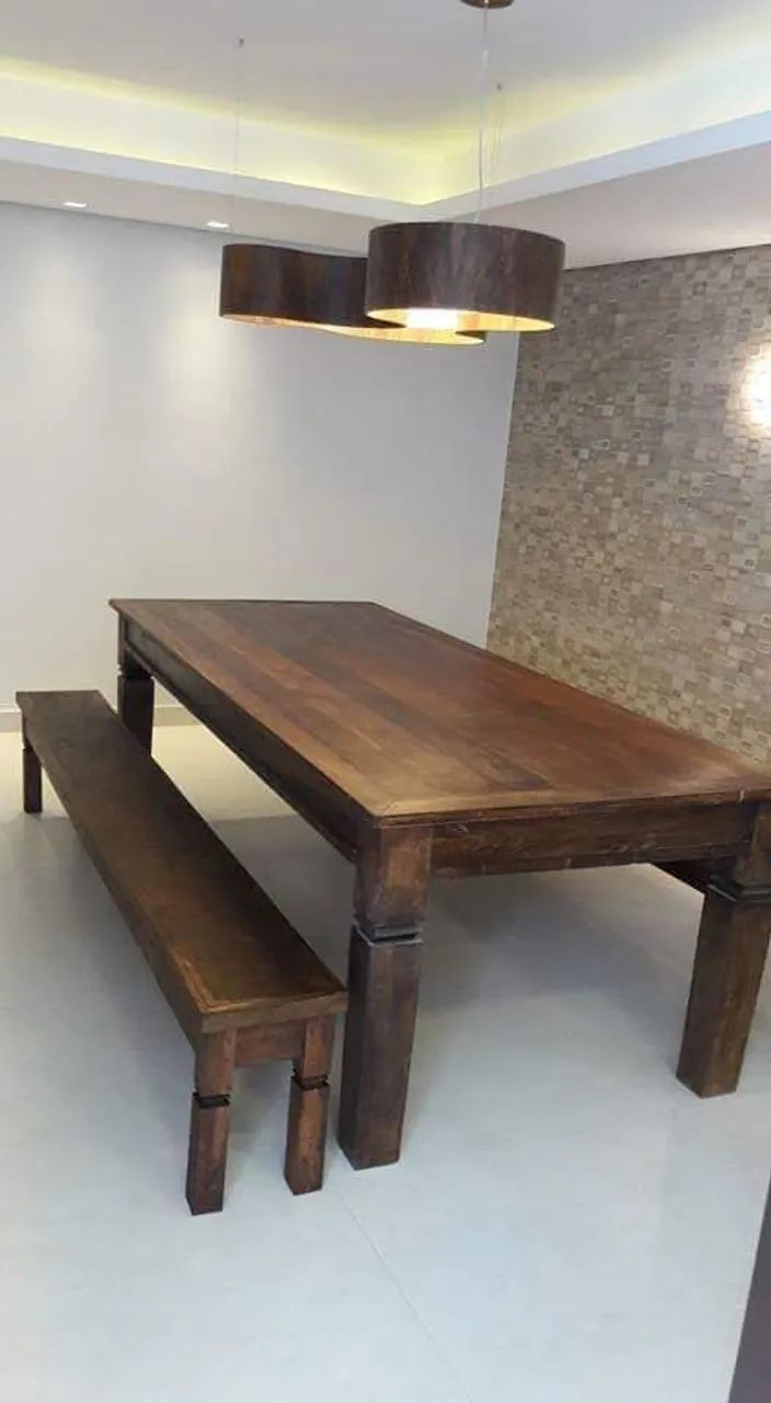 Mesa e madeira de lei maciça e Nobre - Foto 2