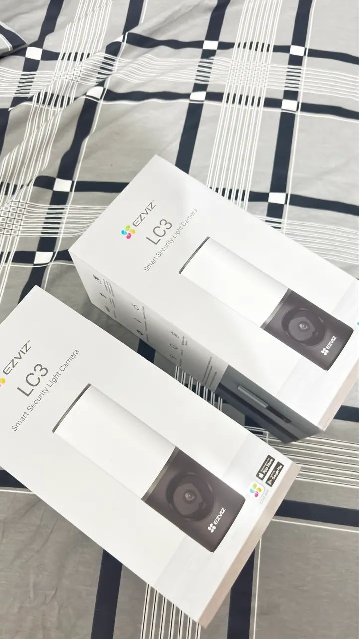 2 Smart câmera luminária panorâmica wifi com Alexa / Google EZVIZ Hikvision Lc3