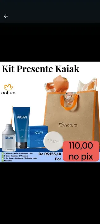 Kit presente Masculino Kaiak