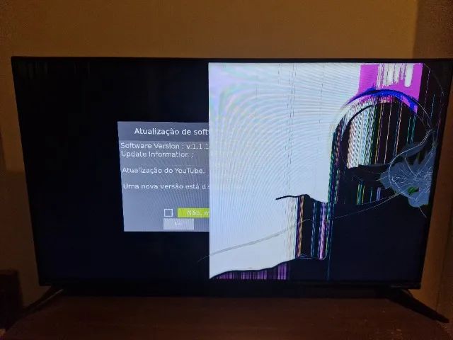 Smart Tv 40 Polegadas Philco Led PTV40G60SNBL HD Defeito - Tela Quebrada