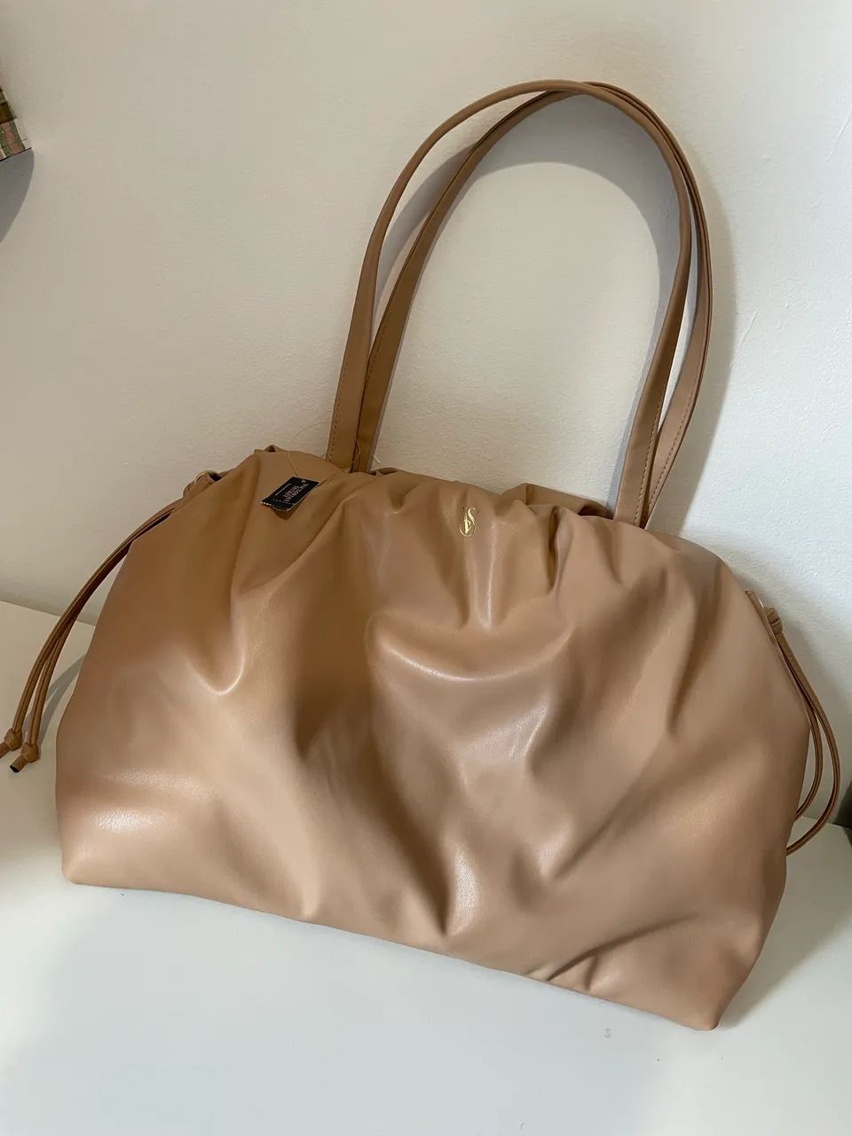 Bolsa Original Victoria?s Secret Tote Bege - Nova com Etiqueta - Foto 2