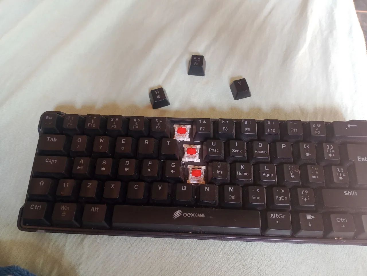 Teclado mecânico switch vermelha  - Foto 2