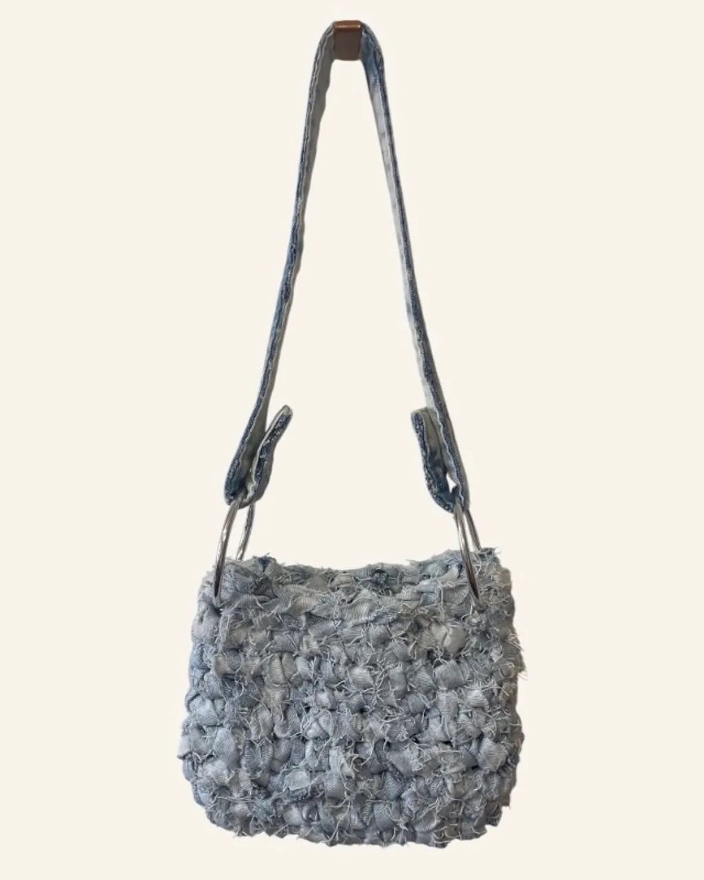 Bolsa jeans 100% feito á mão  - Foto 2