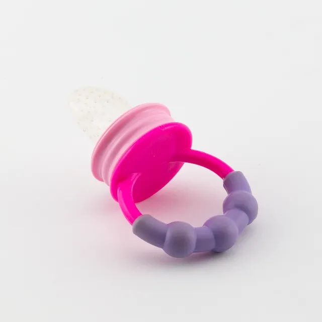 Chupeta Alimentadora Lolly Silicone Rosa - Foto 3